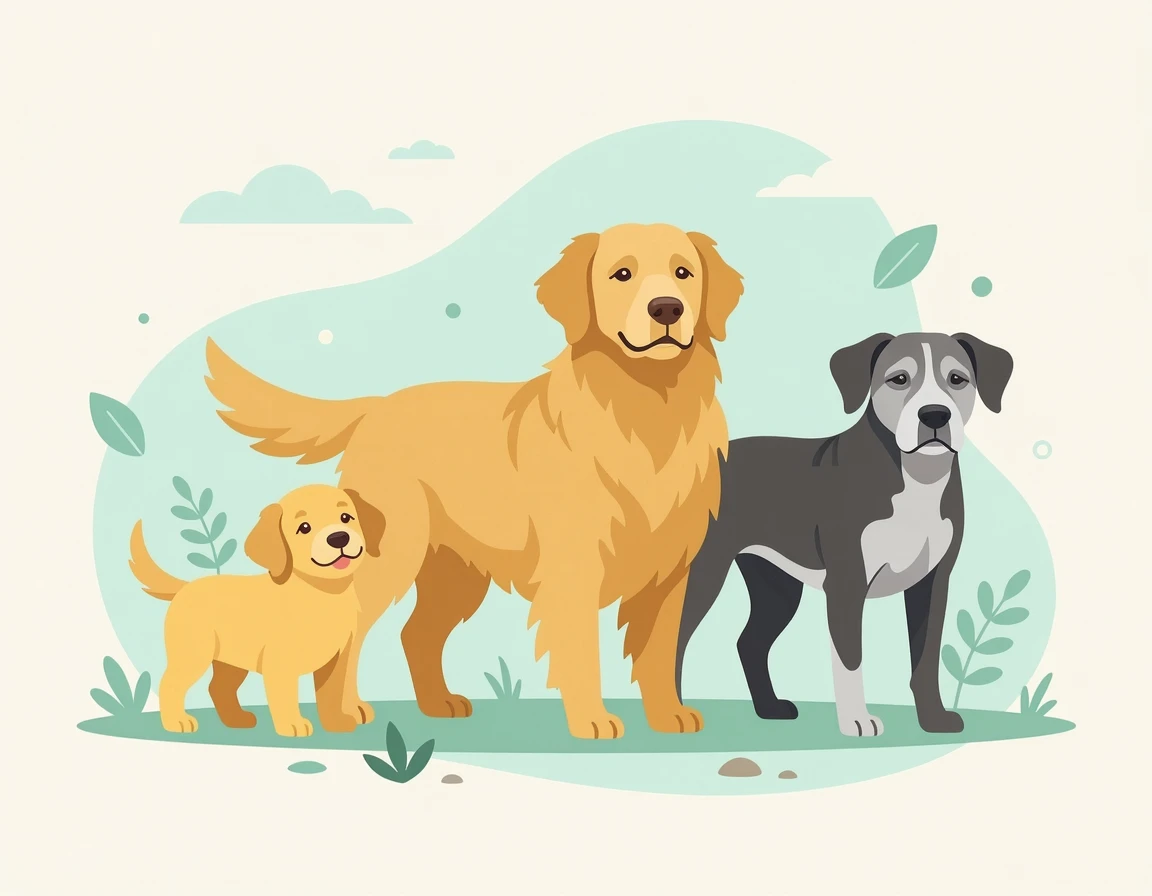 소형견 대형견 노령견의 다양한 모습