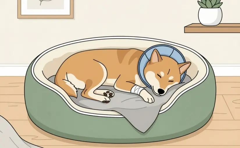 2가지 비교: 강아지 중성화 수술 후 관리, 강아지 핥음 방지 환견복